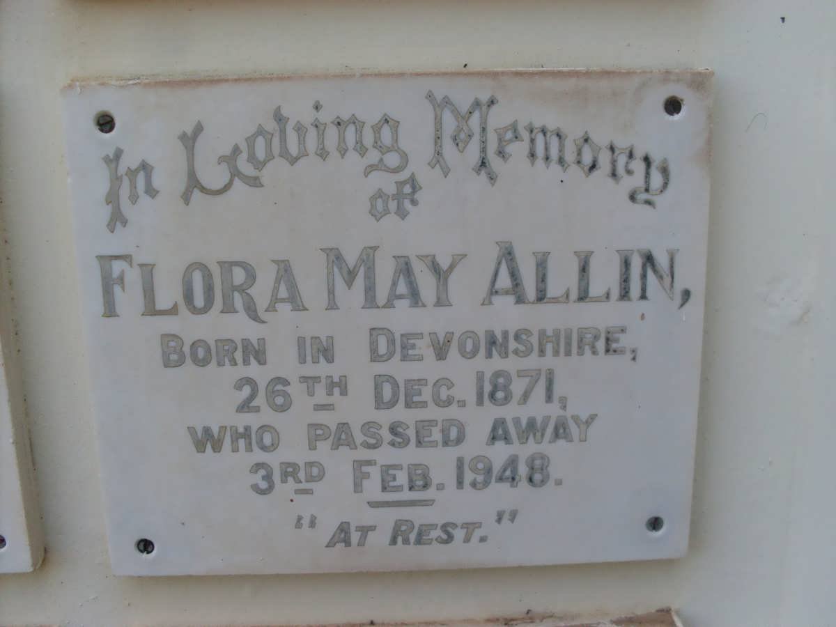 ALLIN Flora May 1871-1948