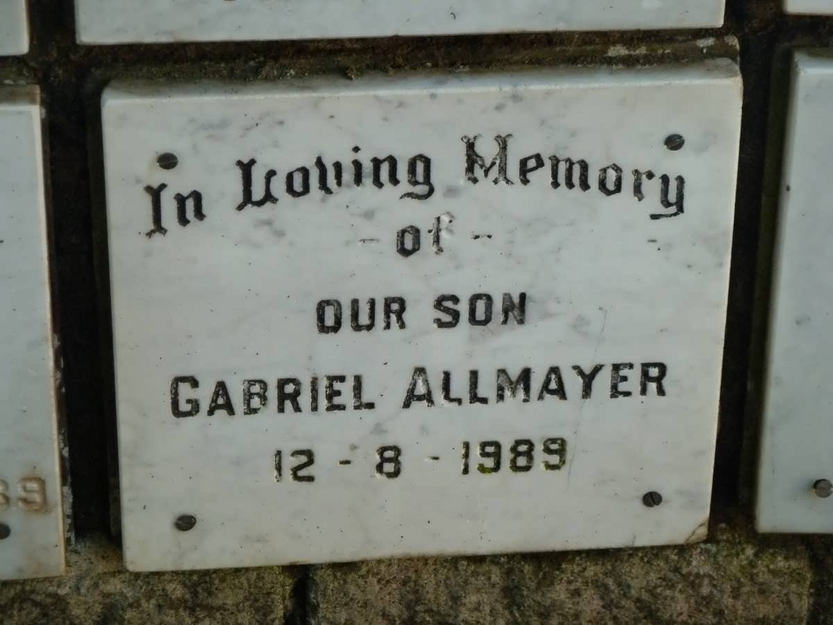 ALLMAYER Gabriel -1989