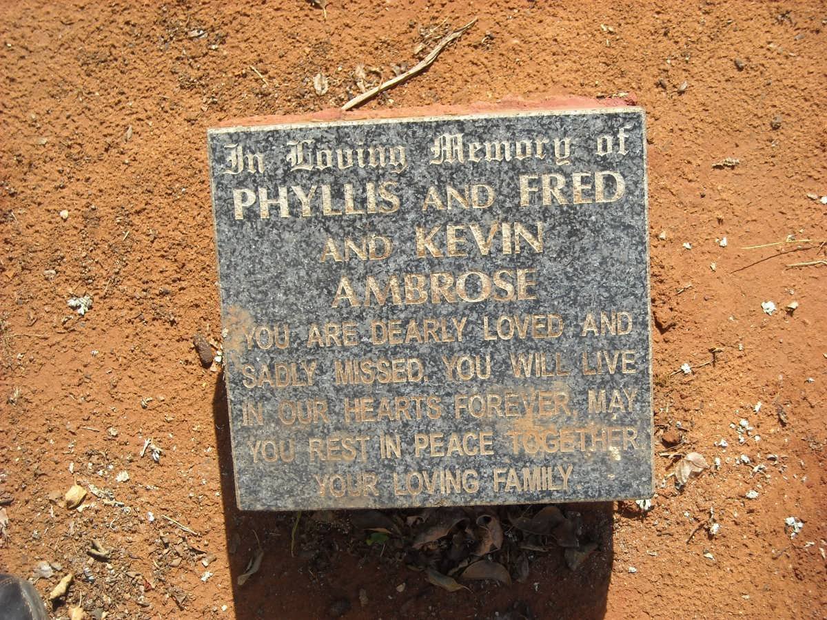 AMBROSE Fred :: AMBROSE Phyllis :: AMBROSE Kevin