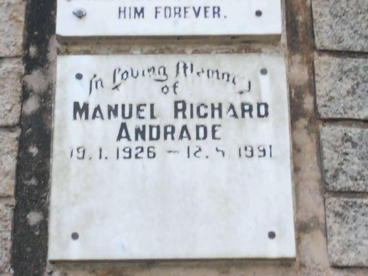 ANDRADE Manuel Richard 1926-1991