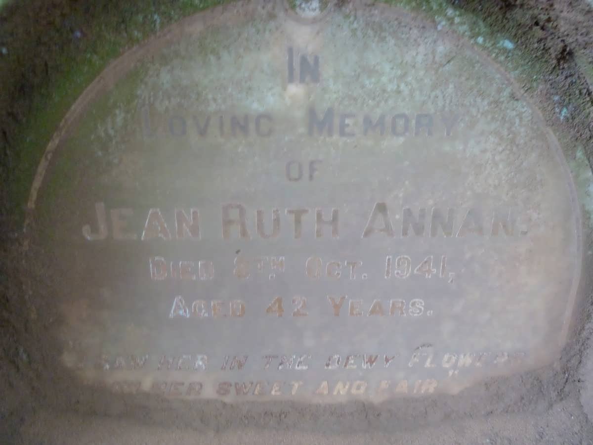 ANNAN Jean Ruth -1941