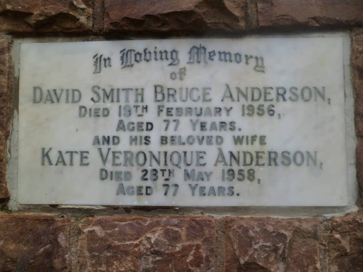 ANDERSON David Smith Bruce -1956 &amp; Kate Veronique -1958