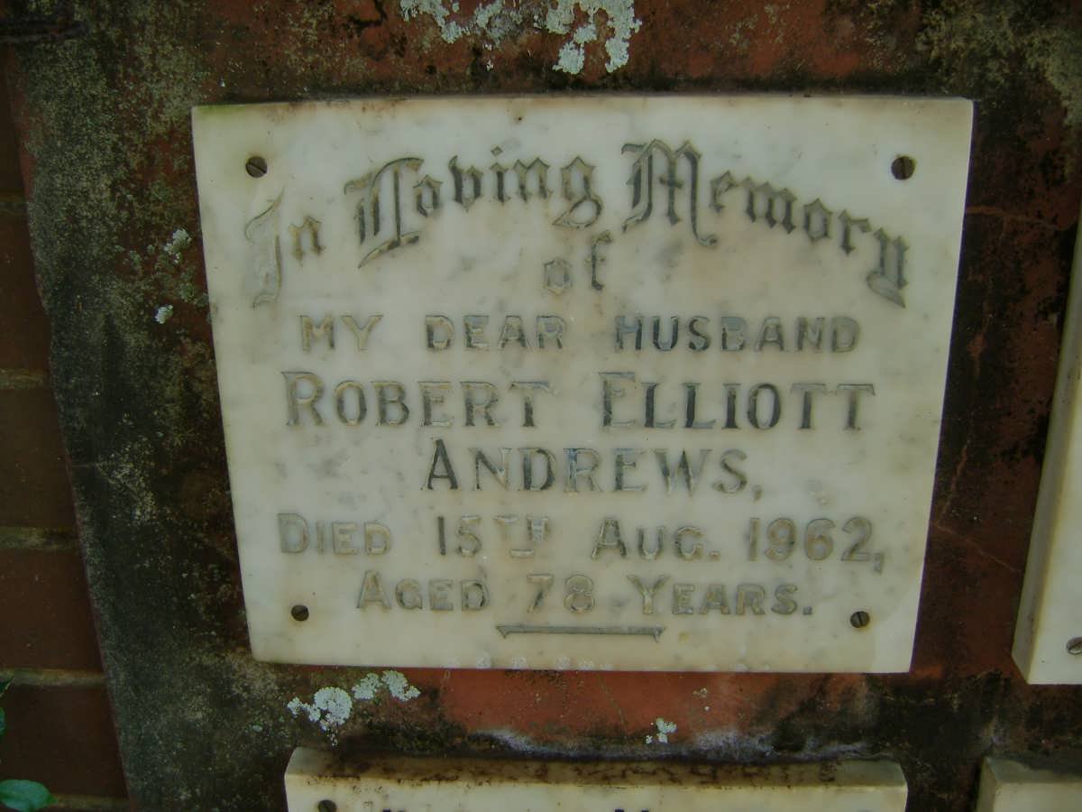 ANDREWS Robert Elliott -1962