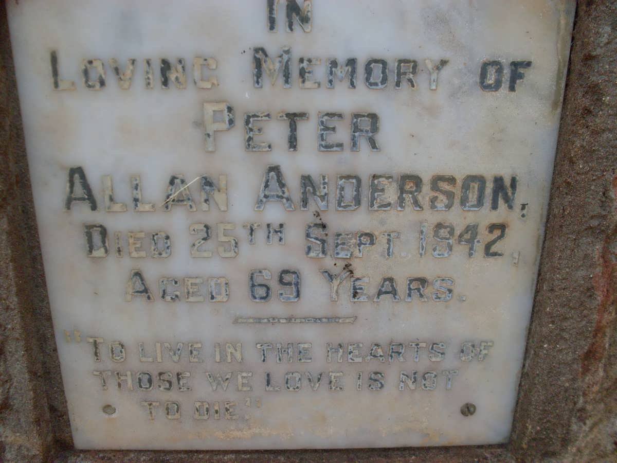 ANDERSON Peter Allan -1942