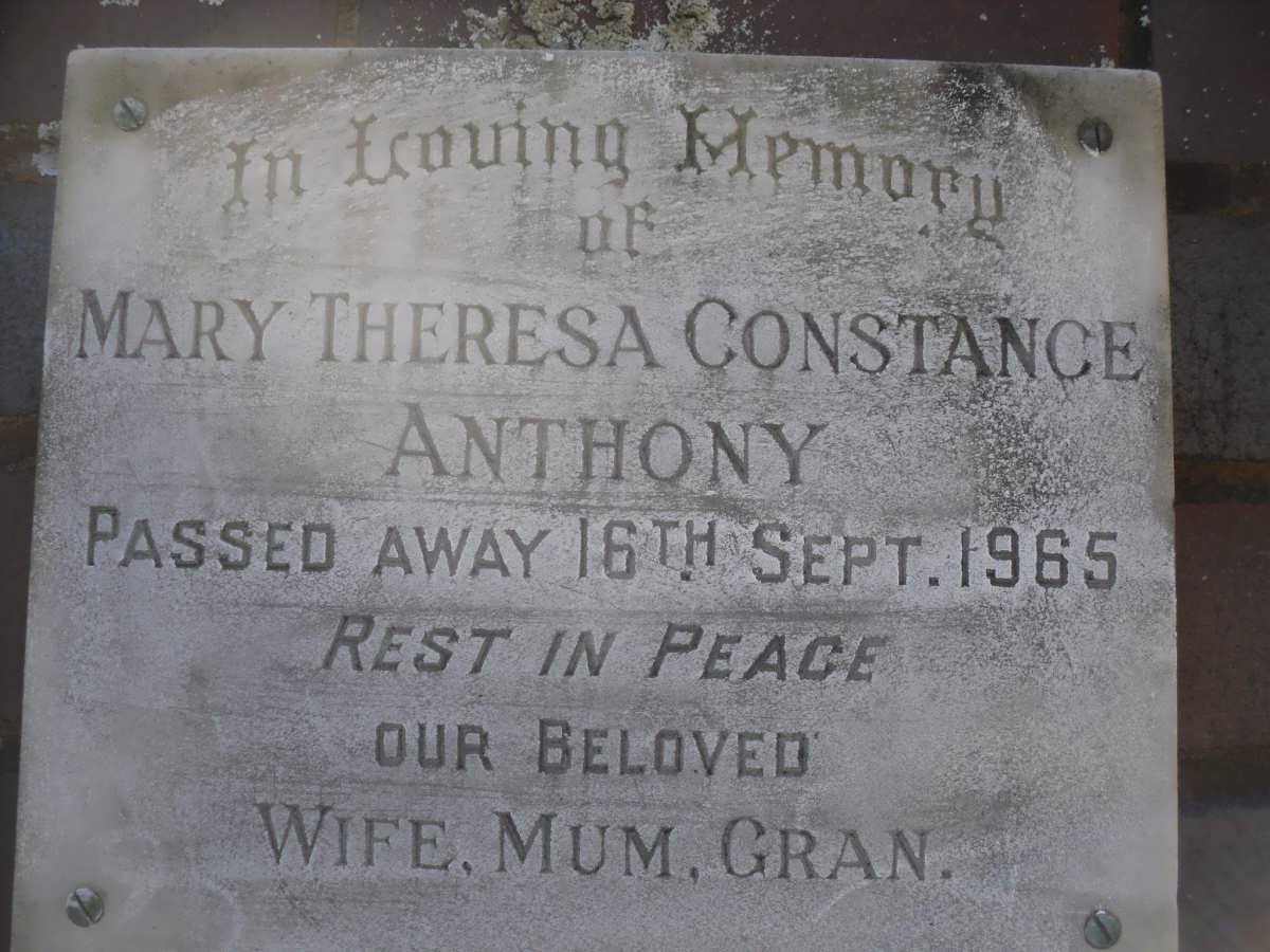 ANTHONY Mary Theresa Constance -1965