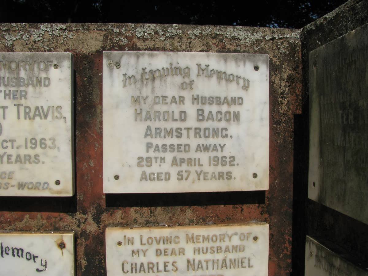ARMSTRONG Harold Bacon -1962