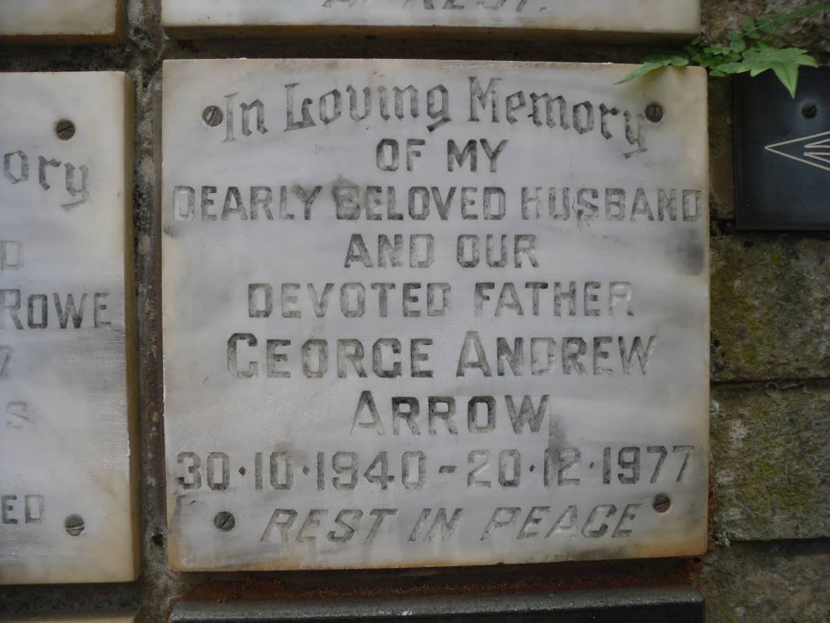 ARROW George Andrew 1940-1977