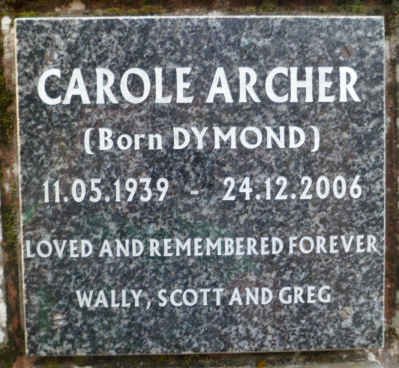 ARCHER Carole nee DYMOND 1939-2006