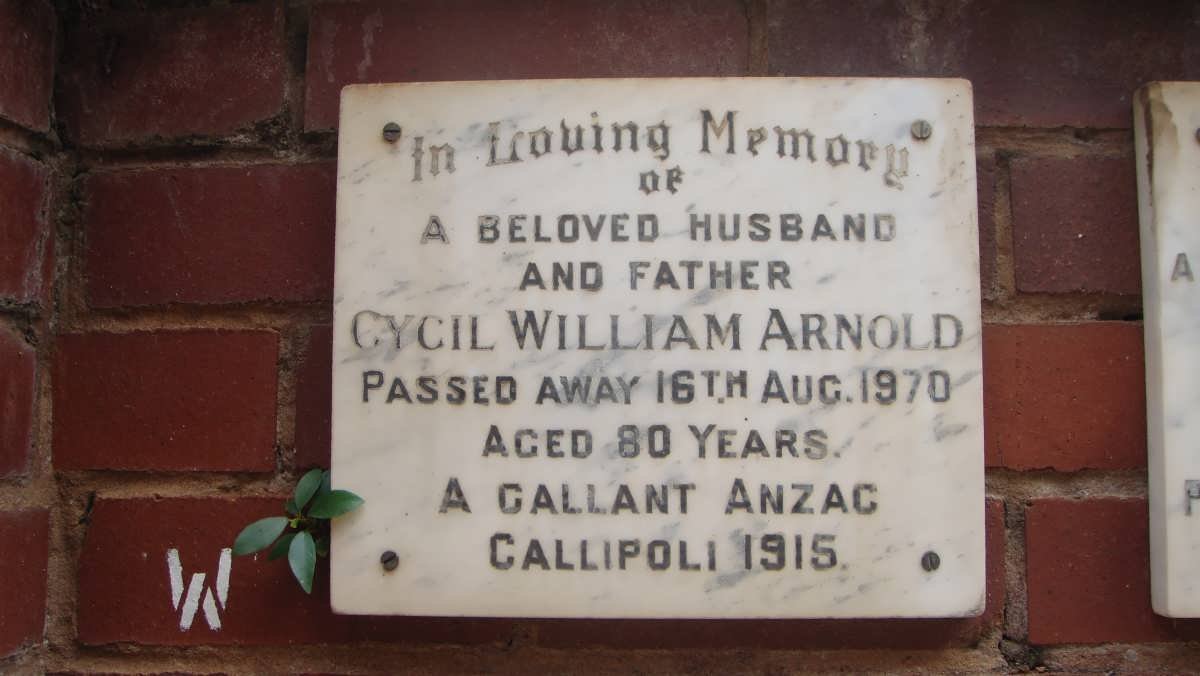 ARNOLD Cycil William -1970