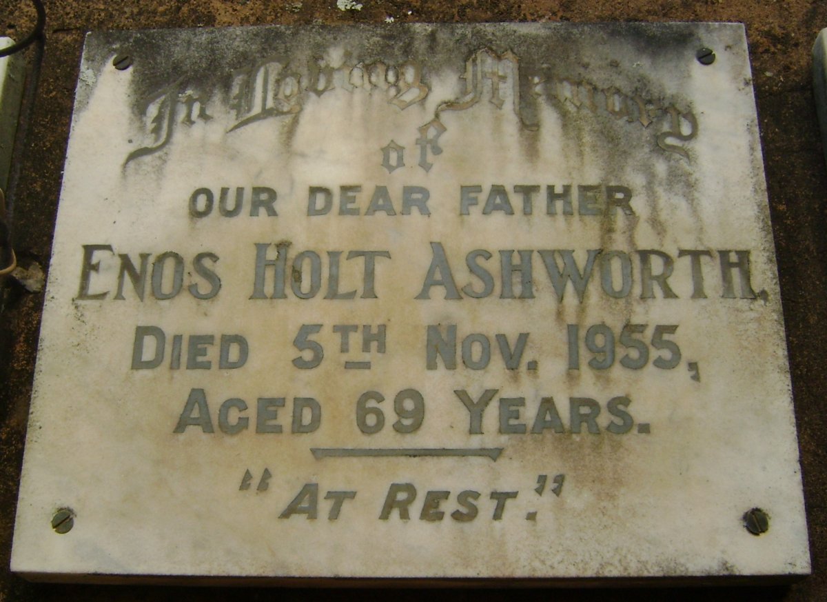 ASHWORTH Enos Holt -1955