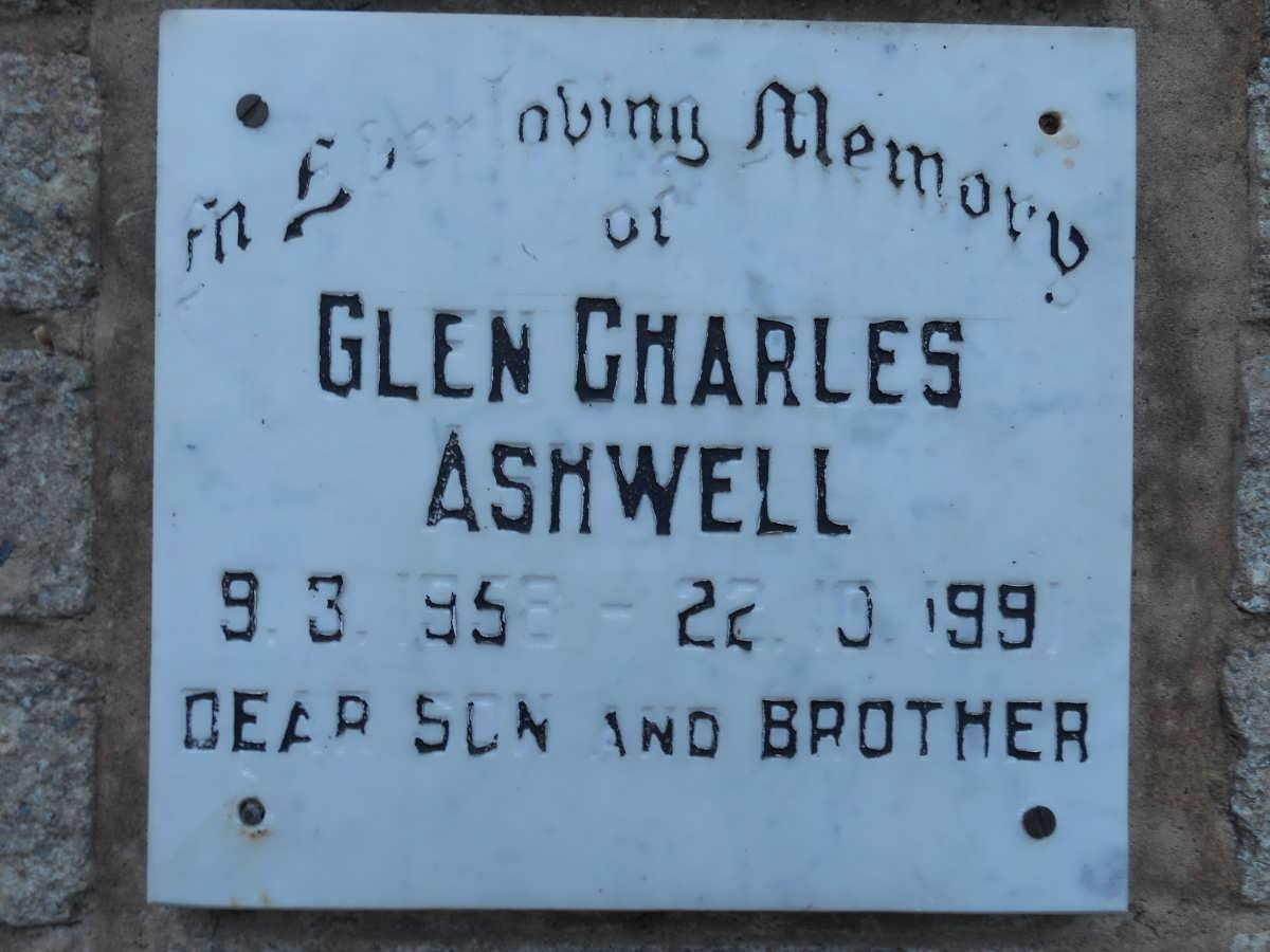 ASHWELL Glen Charles 1958-1991