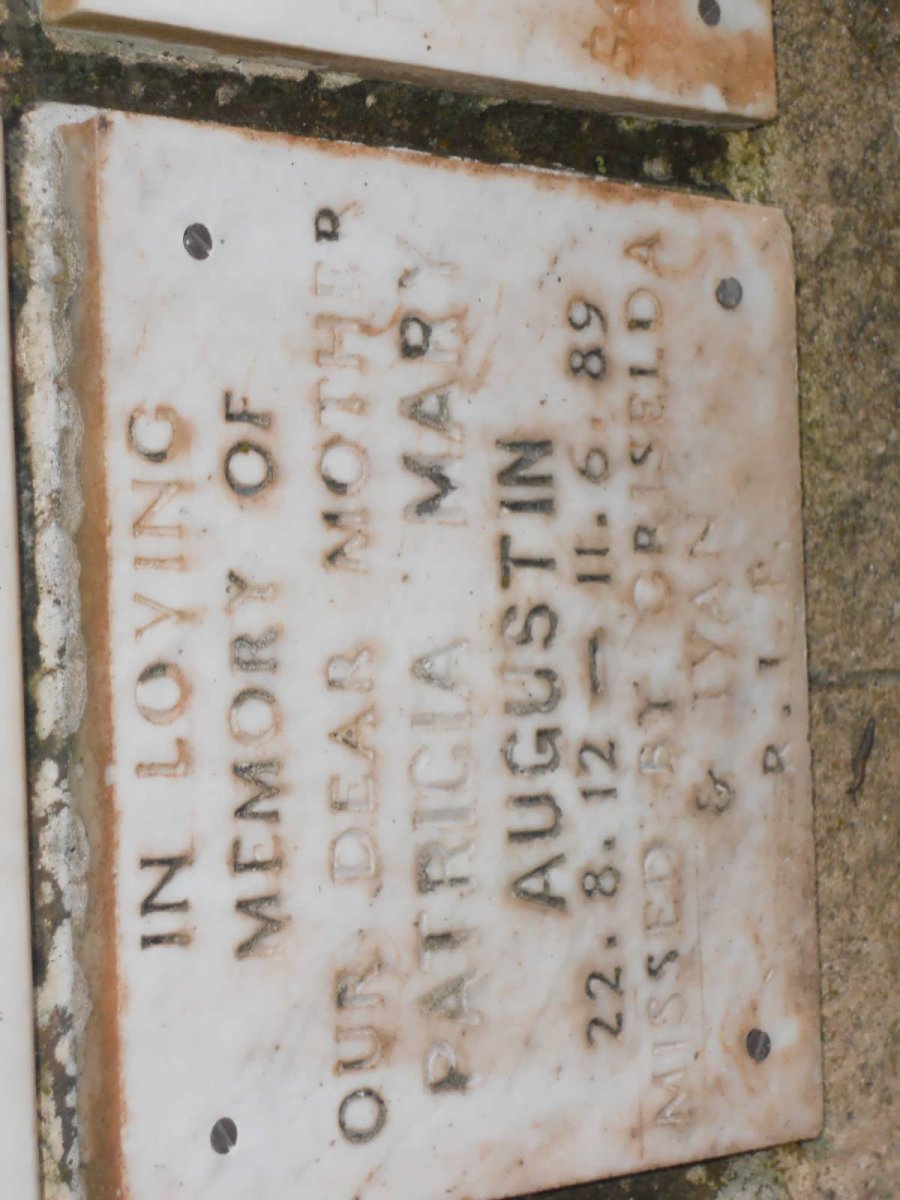 AUGUSTIN Patricia Mary 1912-1989