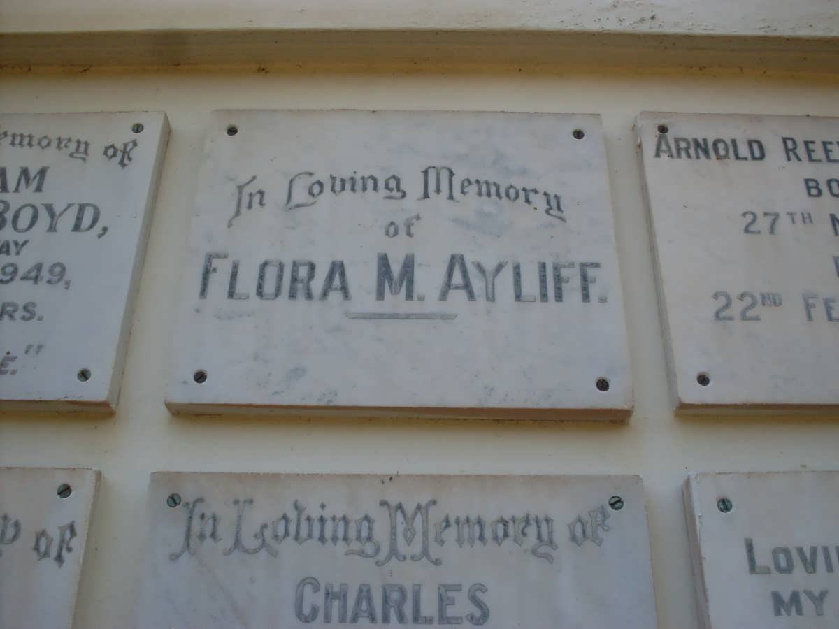 AYLIFF Flora M.
