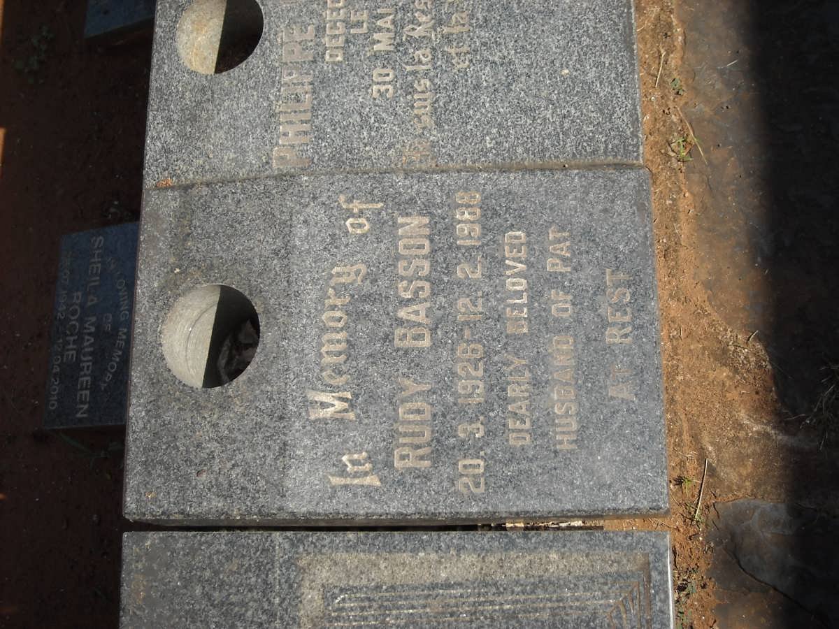 BASSON Rudy 1926-1988