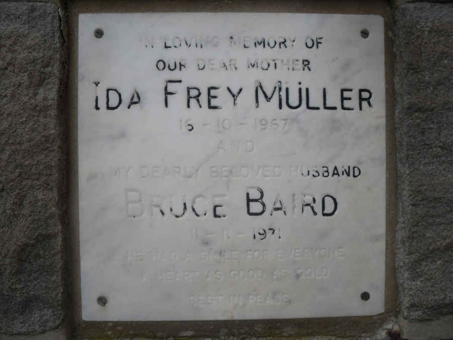 BAIRD Bruce -1971 :: MÜLLER Ida Frey -1967