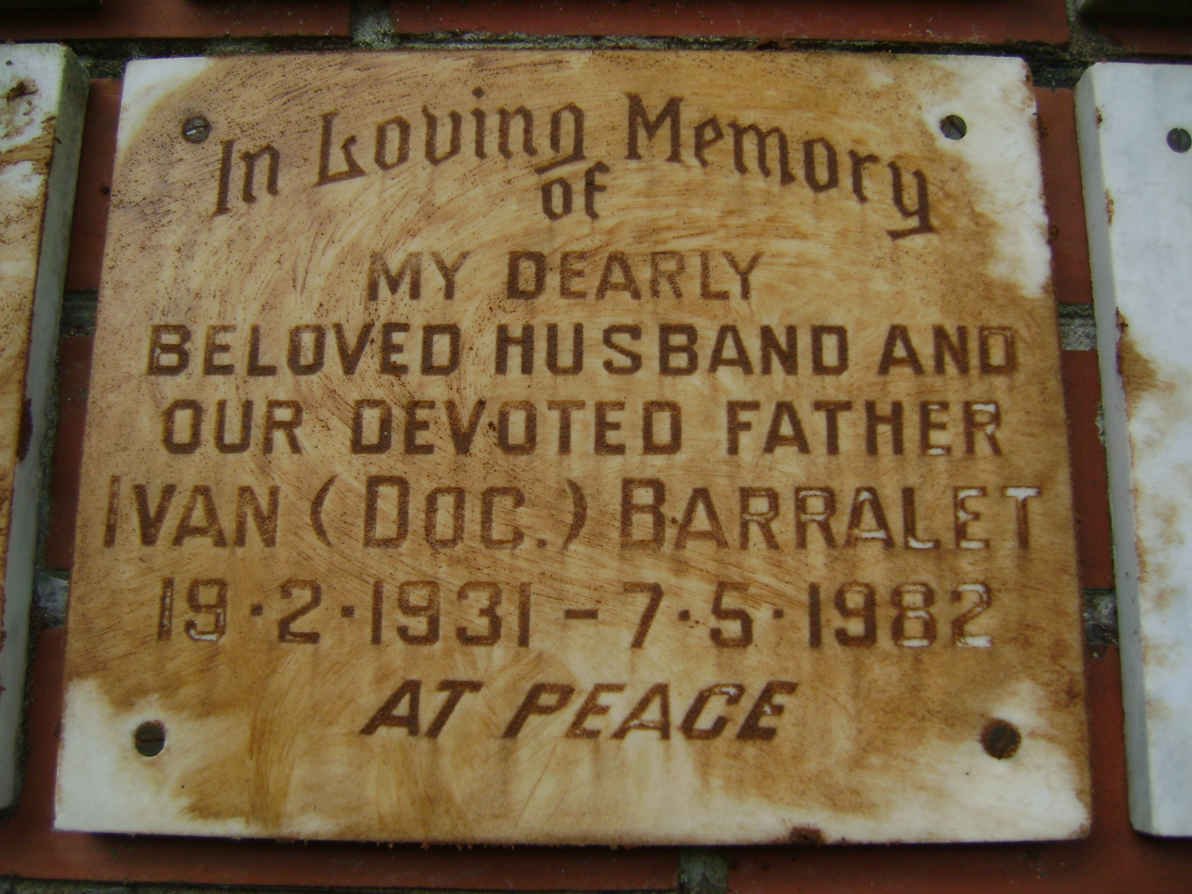 BARRALET Ivan 1931-1982