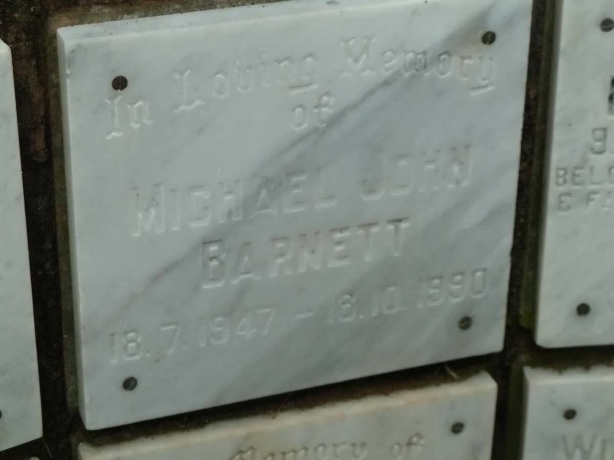 BARNETT Michael John 1947-1990