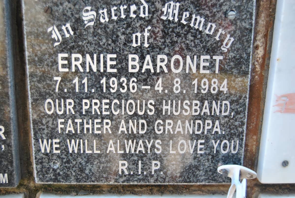 BARONET Ernie 1936-1984