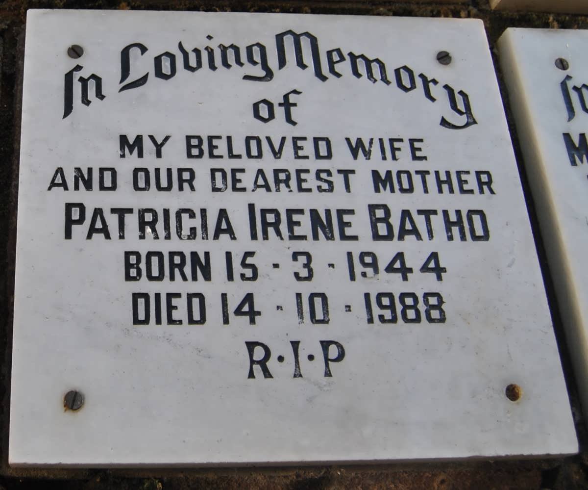 BATHO Patricia Irene 1944-1988