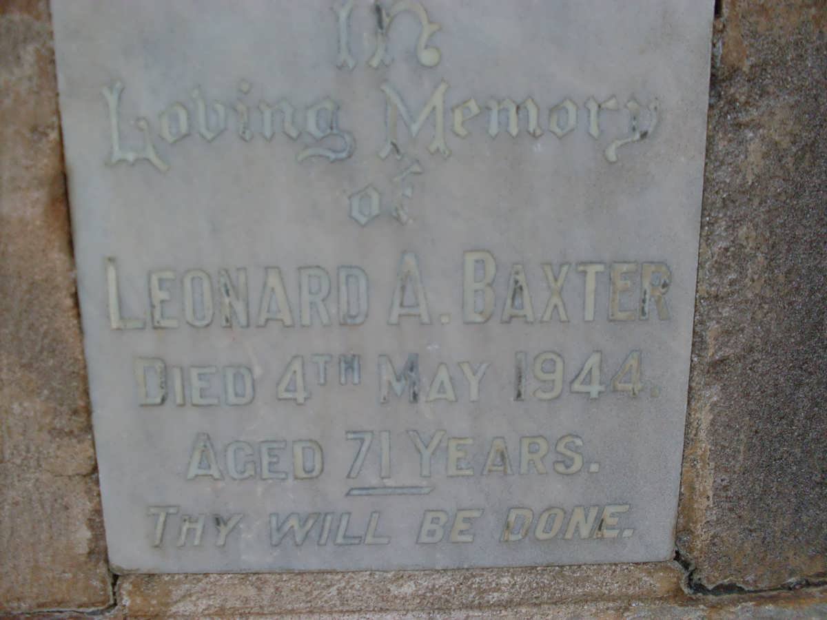 BAXTER Leonard A. 1944