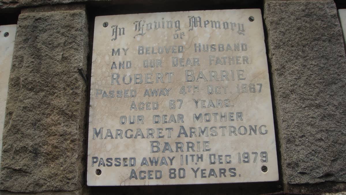BARRIE Robert -1967 &amp; Margaret Armstrong -1979