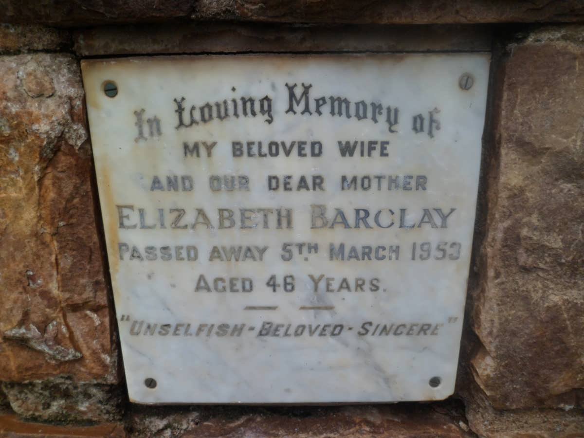 BARCLAY Elizabeth -1953