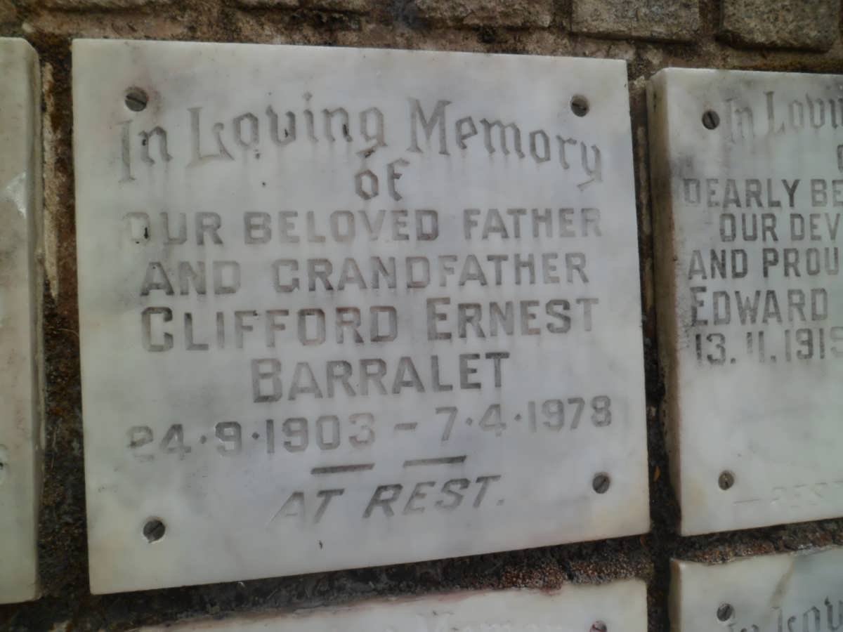 BARRALET Clifford Ernest 1903-1978