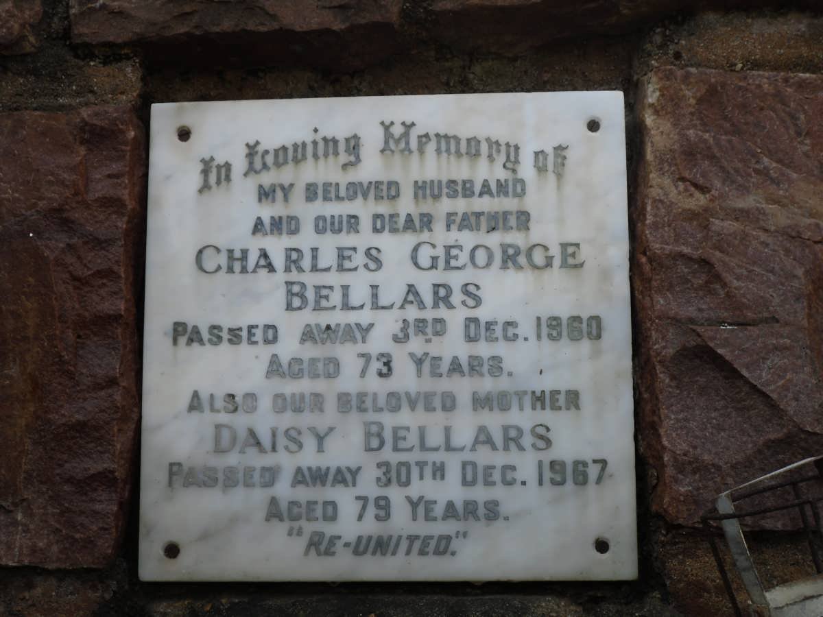 BELLARS Charles George -1960 &amp; Daisy -1967