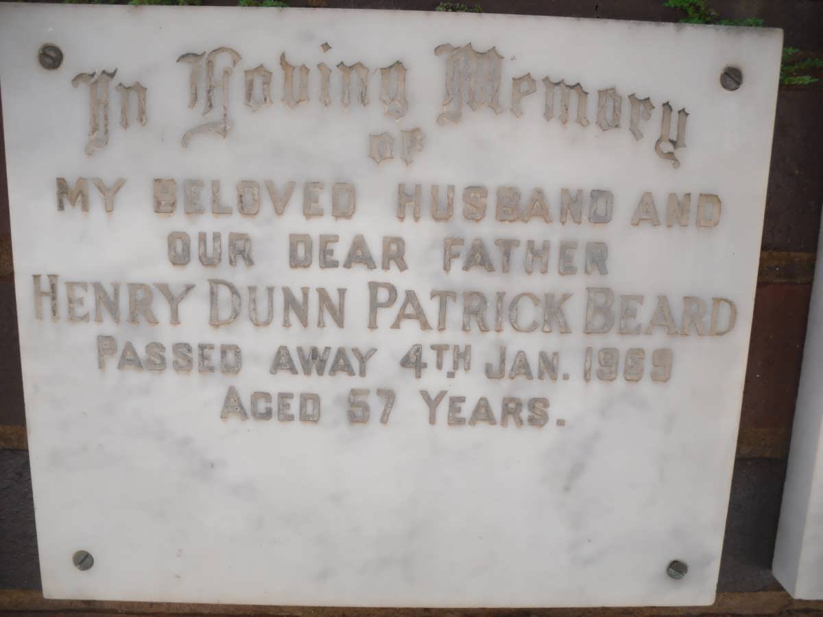 BEARD Henry Dunn Patrick -1969