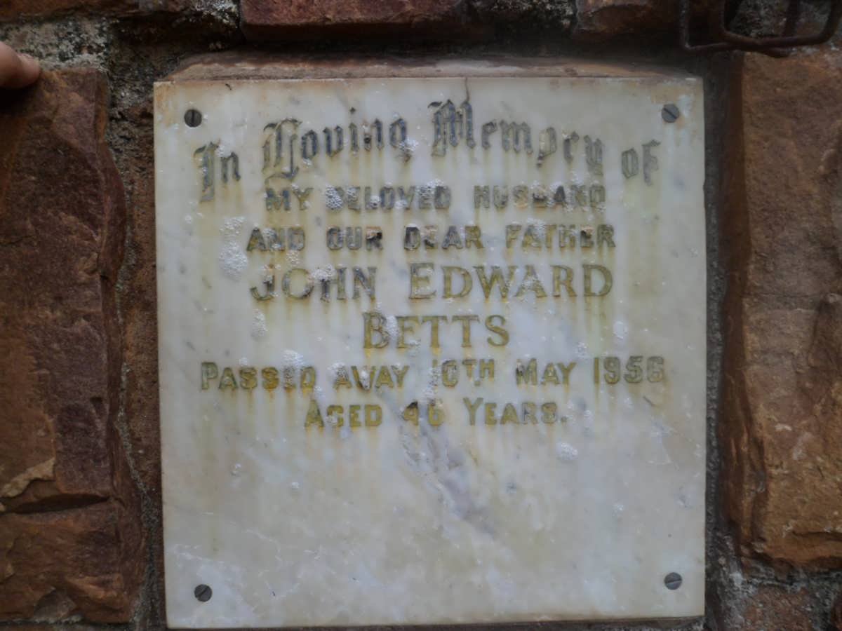BETTS John Edward -1956