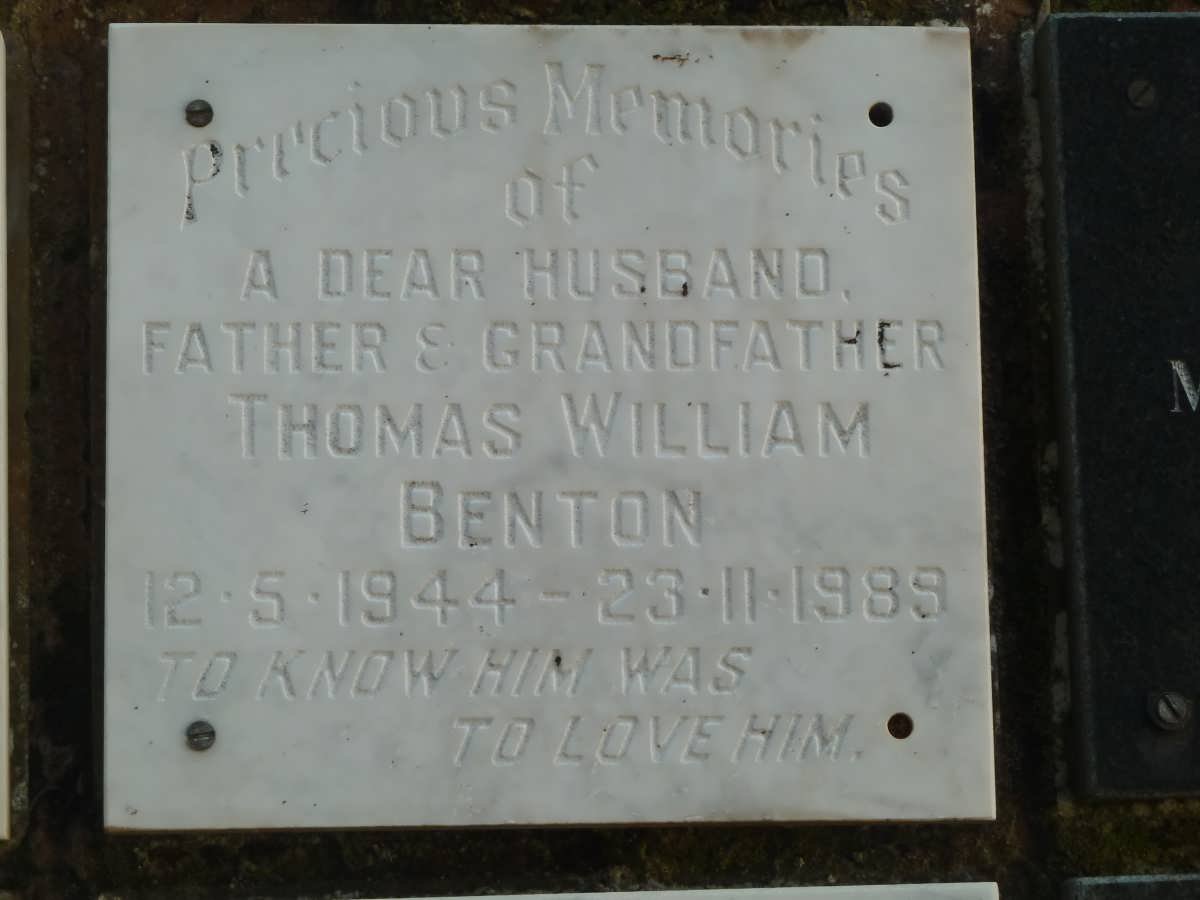 BENTON Thomas William 1944-1989