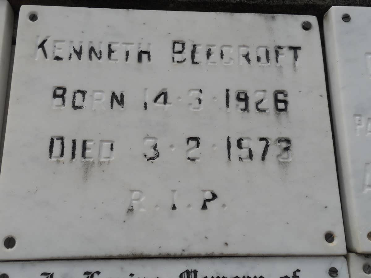BEECROFT Kenneth 1926-1973