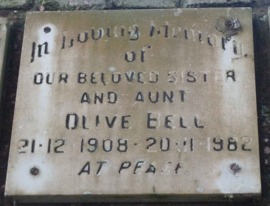 BELL Olive 1908-1982