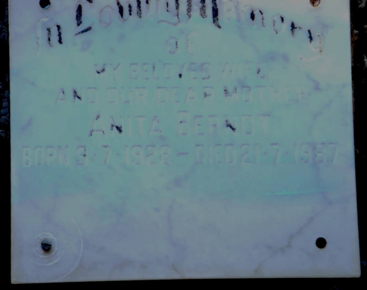 BERNDT Anita 1928-1987