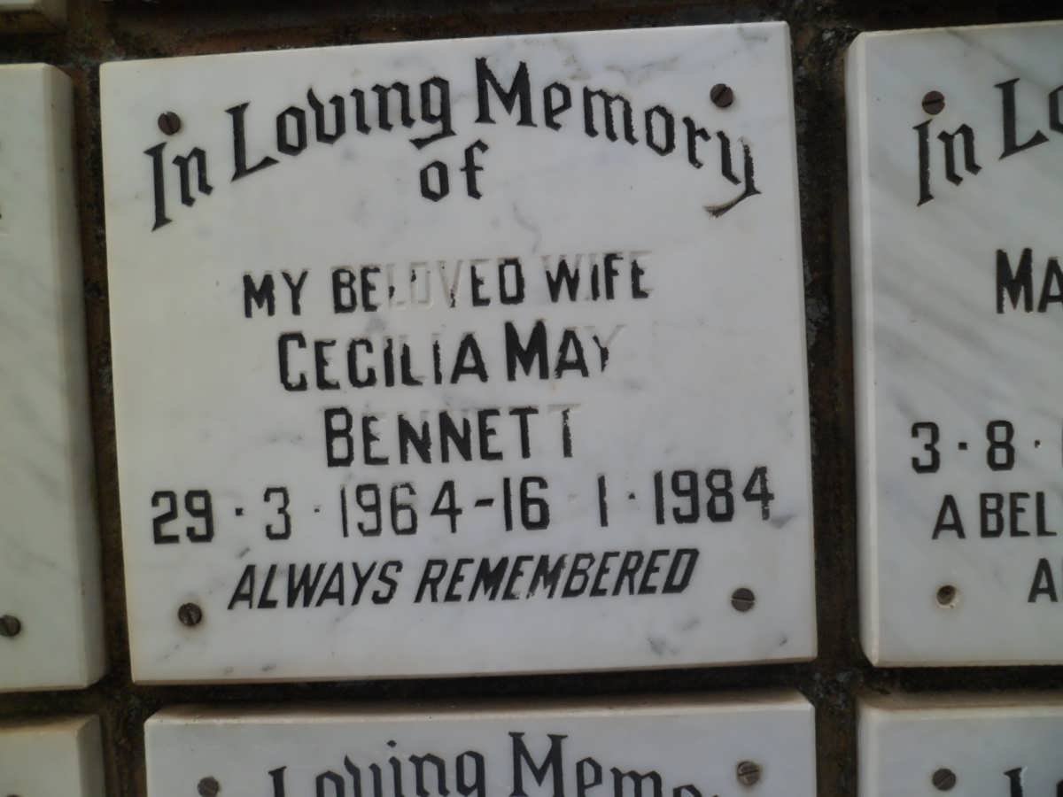 BENNETT Cecilia May 1964-1984