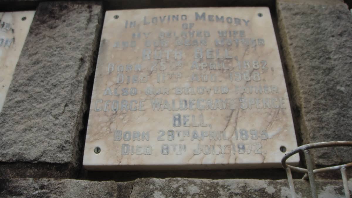 BELL George Waldegrave Spence 1895-1972 &amp; Ruth 1882-1968