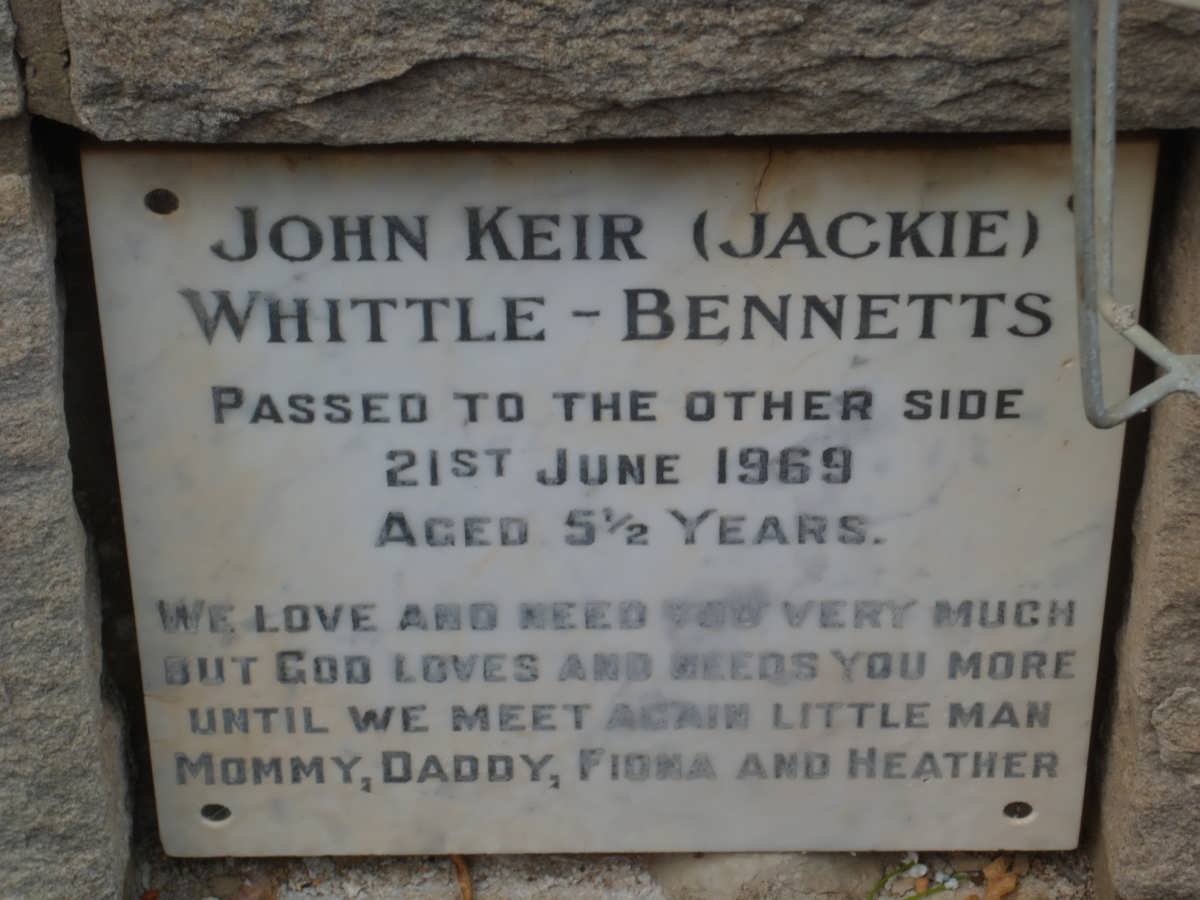 BENNETTS John Keir, Whittle -1969