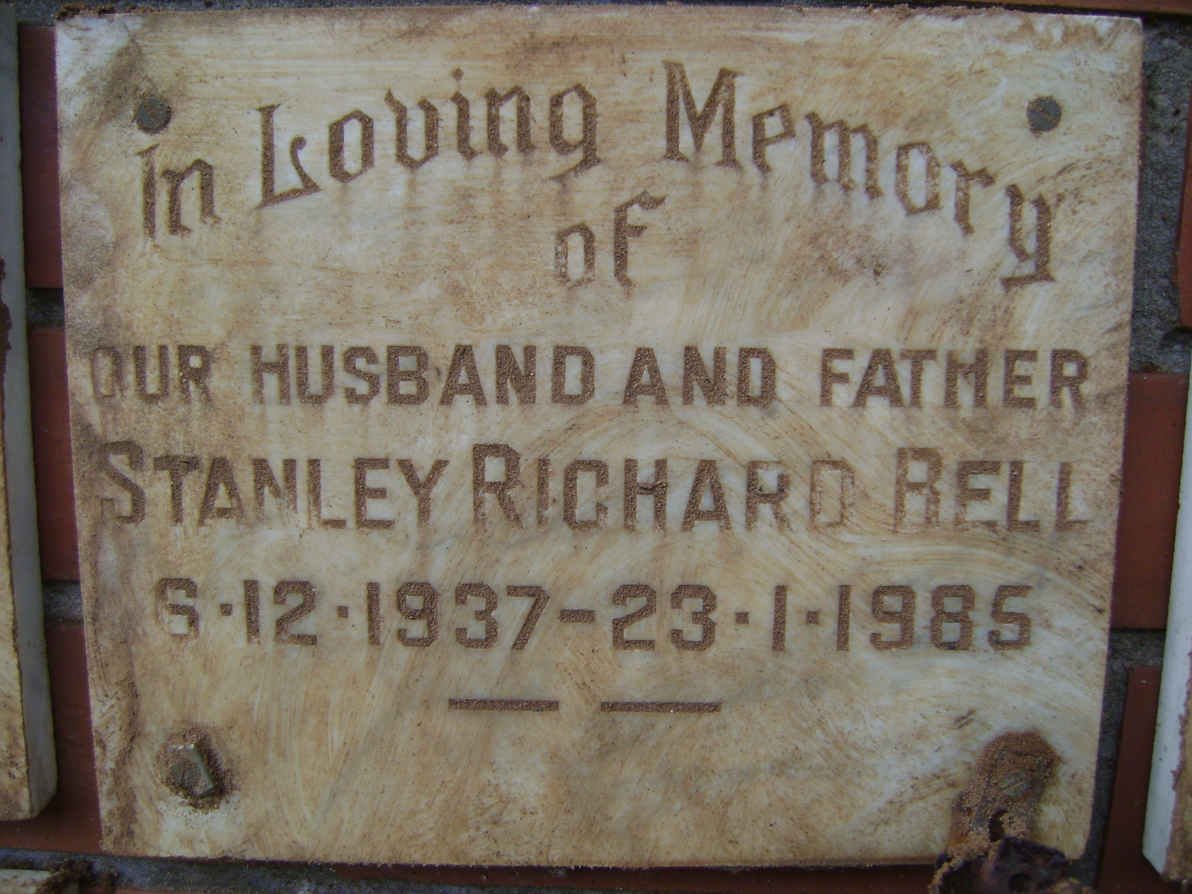 BELL Stanley Richard 1937-1985