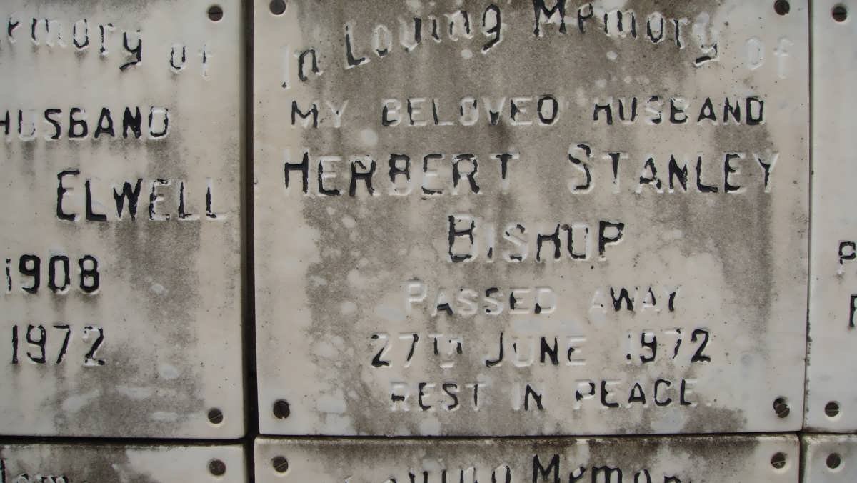 BISHOP Herbert Stanley -1972