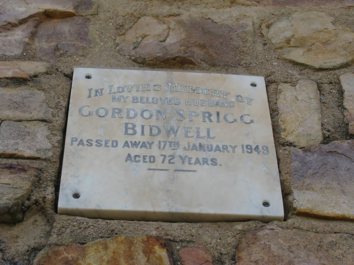 BIDWELL Gordon Sprigg -1949