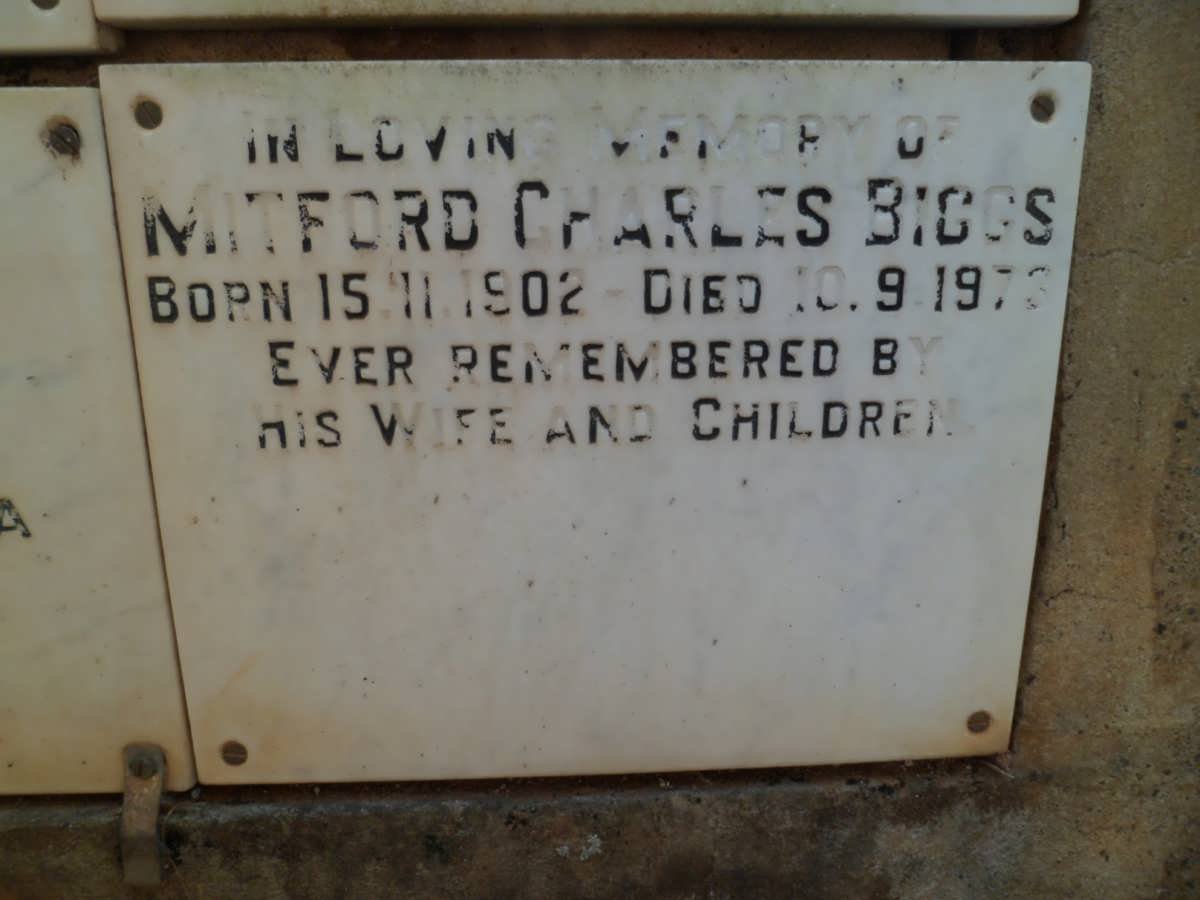 BIGGS Mitford Charles 1902-1973