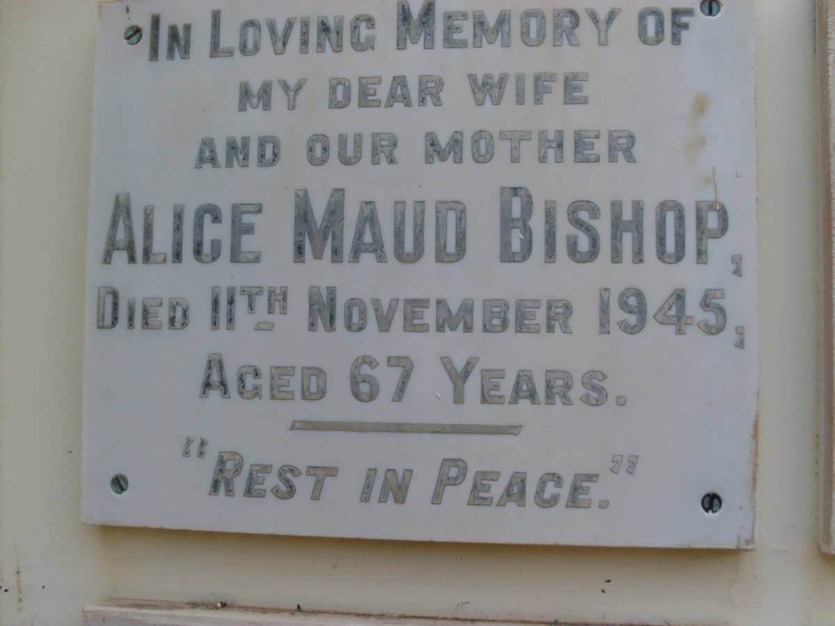 BISHOP Alice Maud -1945