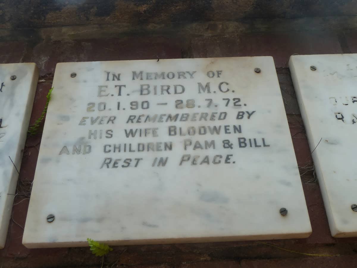 BIRD E.T. 1890-1972