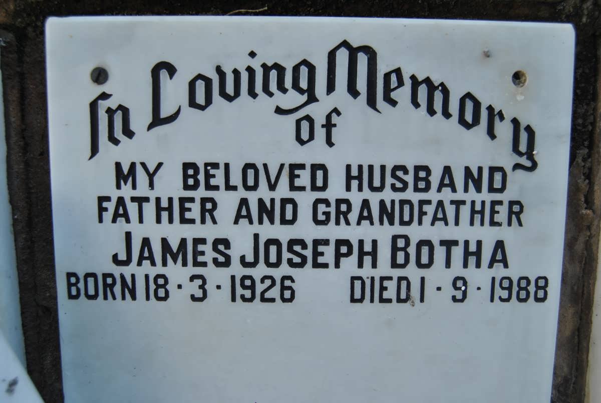 BOTHA James Joseph 1926-1988
