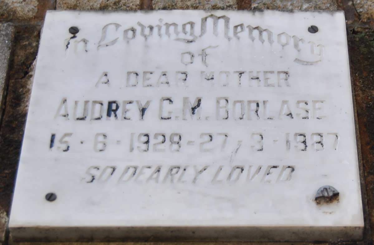 BORLASE Audrey C.M. 1928-1987