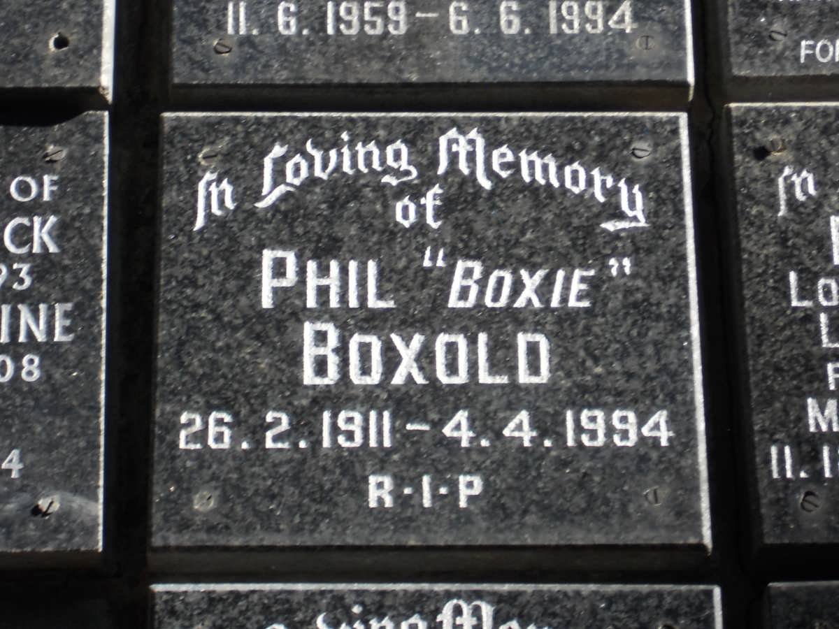 BOXOLD Phil 1911-1994