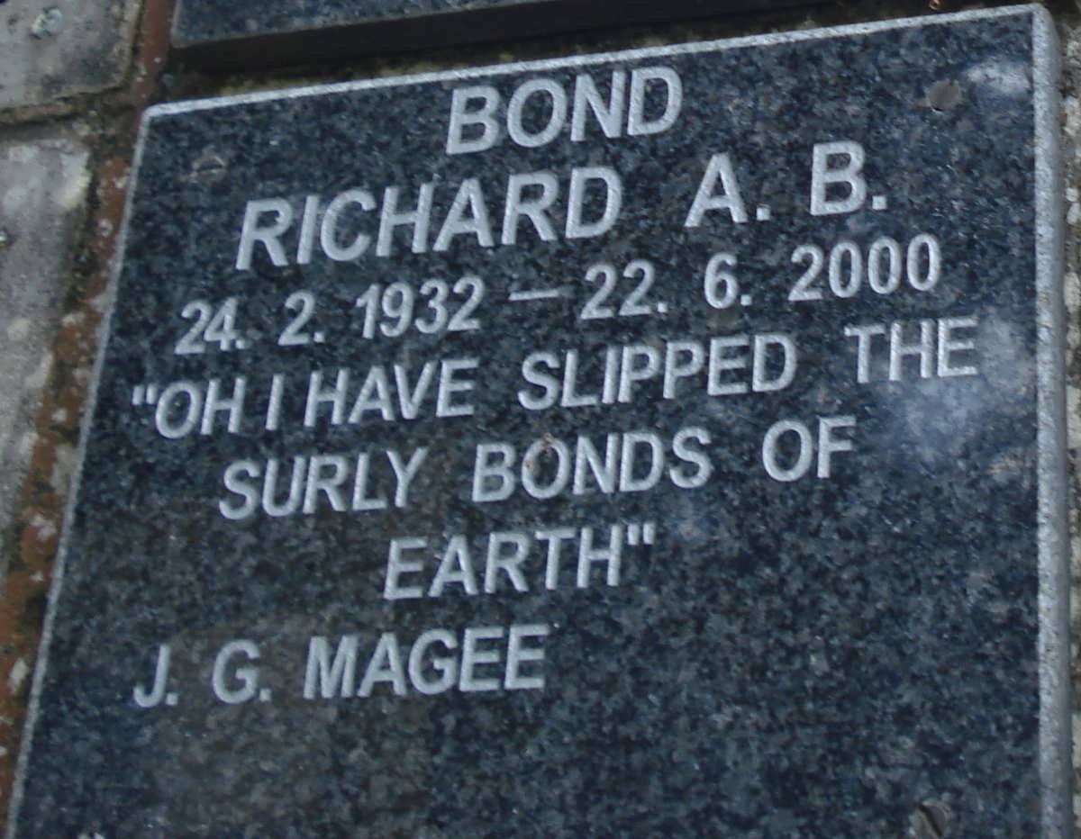 BOND Richard A.B. 1932-2000