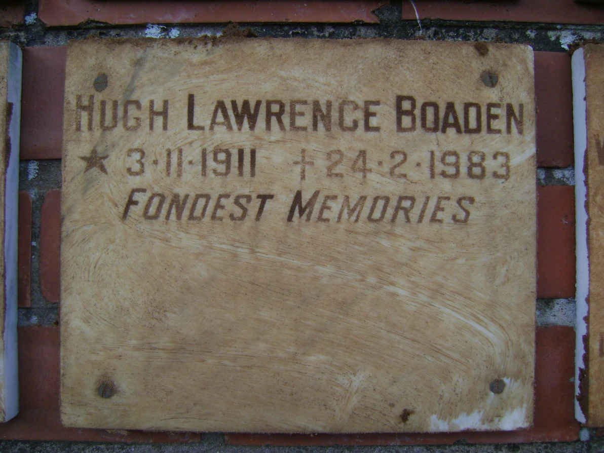 BOADEN Hugh Lawrence 1911-1983