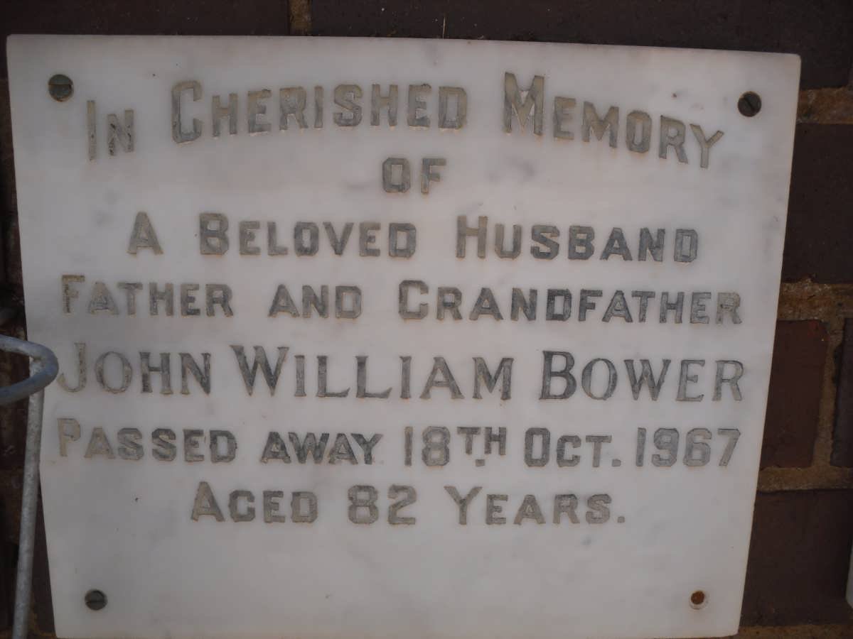BOWER John William -1967
