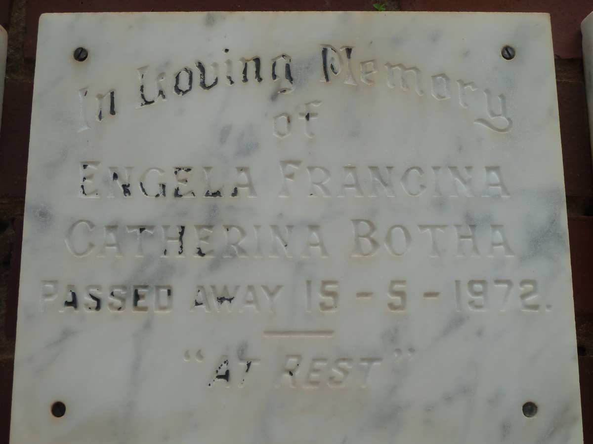 BOTHA Engela Francina Catherina -1972